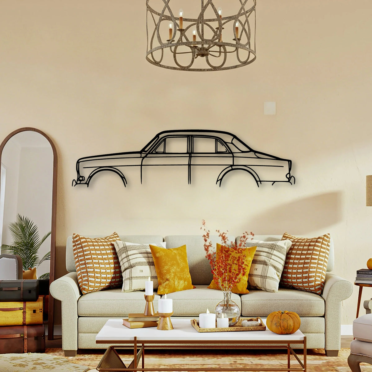 121 Classic Silhouette Metal Wall Art - Tinvibe