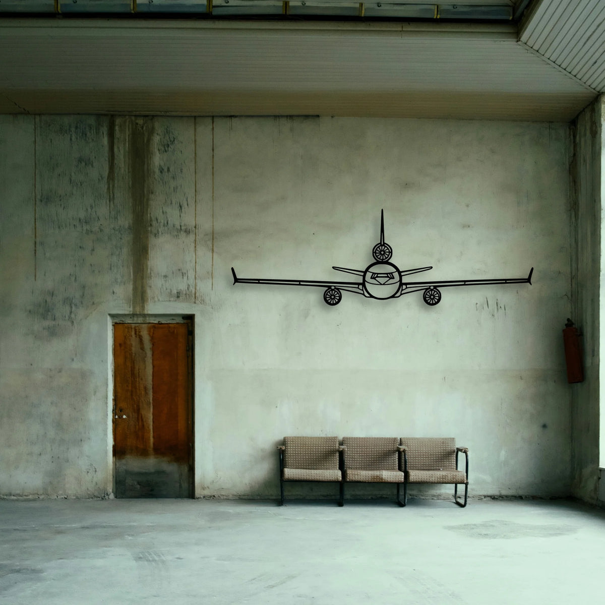 170B 6 Classic Aircraft Silhouette Metal Wall Art - Tinvibe