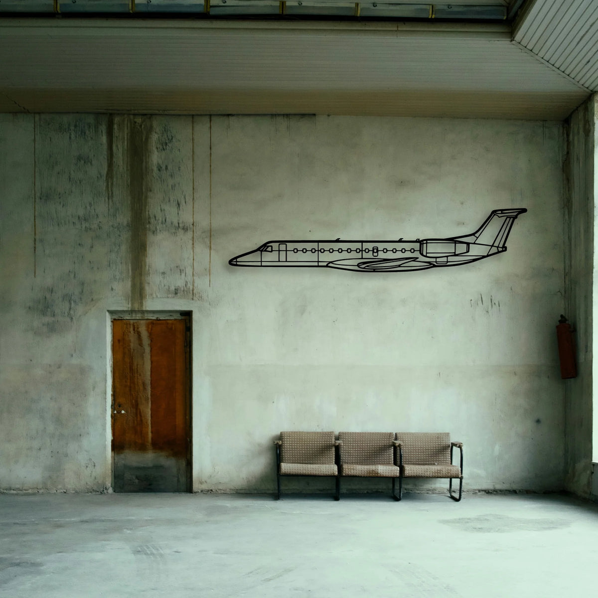 170B 8 Classic Aircraft Silhouette Metal Wall Art - Tinvibe