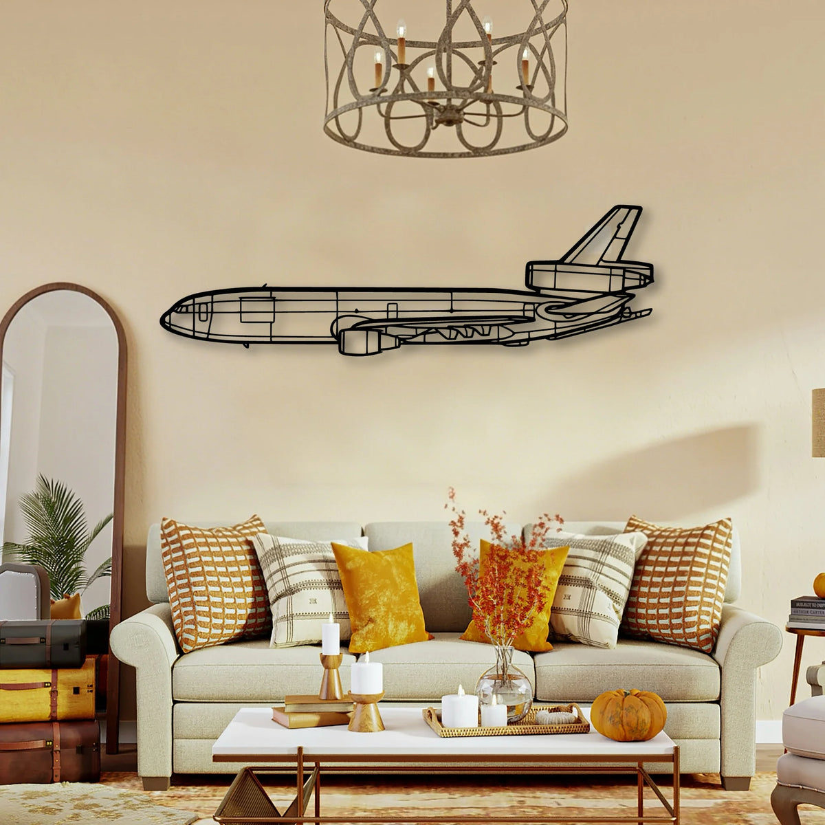 180 Skywagon 2 Classic Aircraft Silhouette Metal Wall Art - Tinvibe