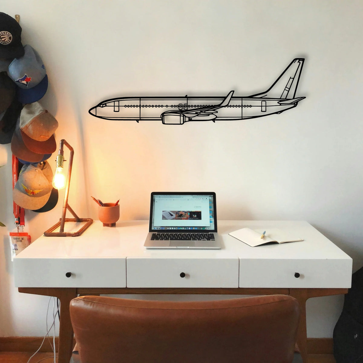 182P Skylane 3 Classic Aircraft Silhouette Metal Wall Art - Tinvibe