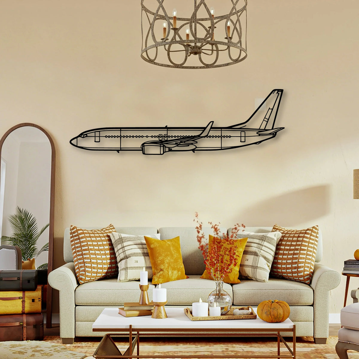182P Skylane 3 Classic Aircraft Silhouette Metal Wall Art - Tinvibe