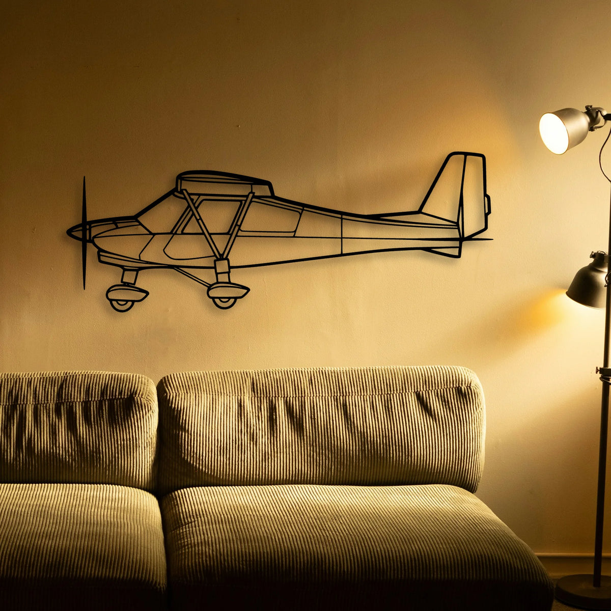 182P Skylane 4 Classic Aircraft Silhouette Metal Wall Art - Tinvibe