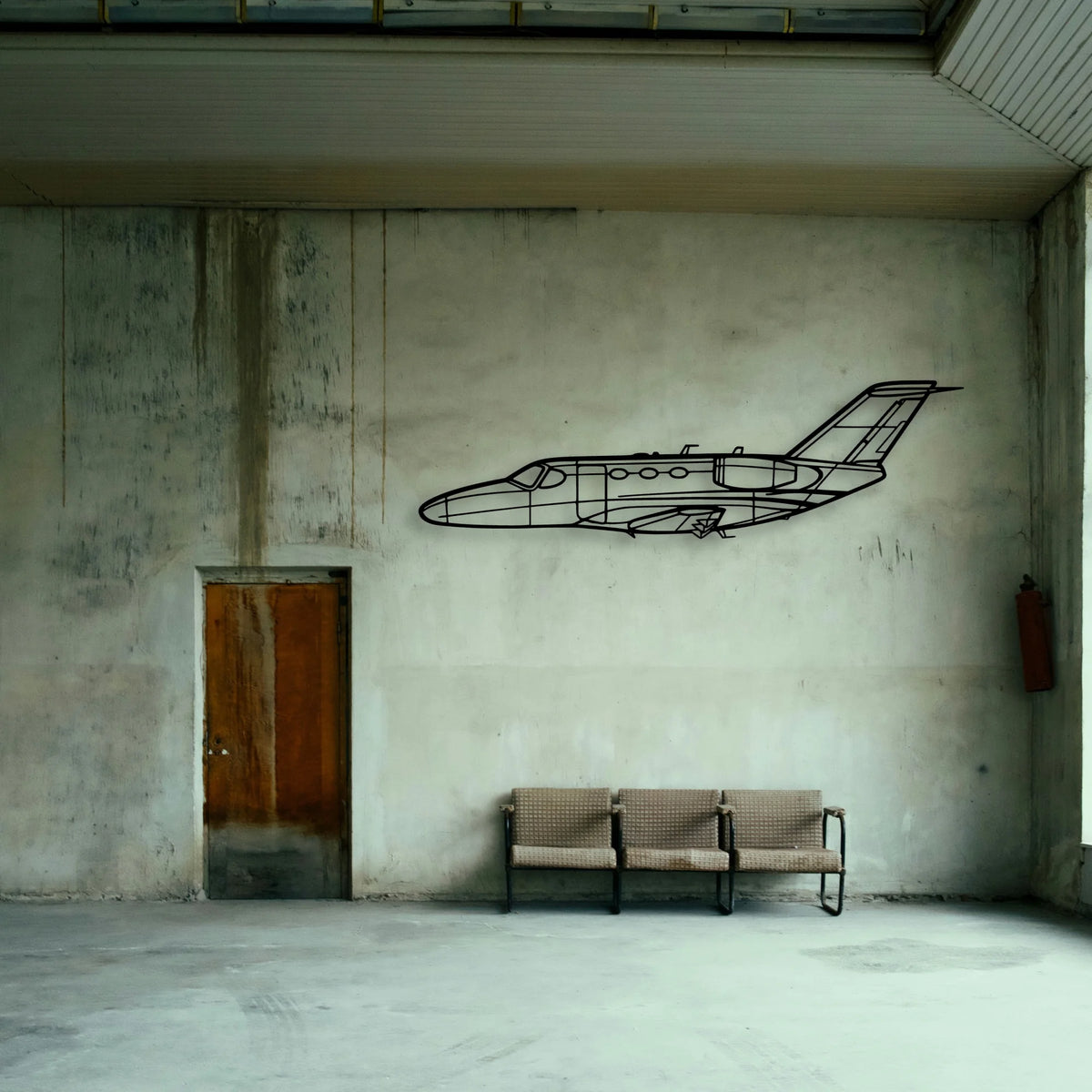 182P Skylane Classic Aircraft Silhouette Metal Wall Art - Tinvibe