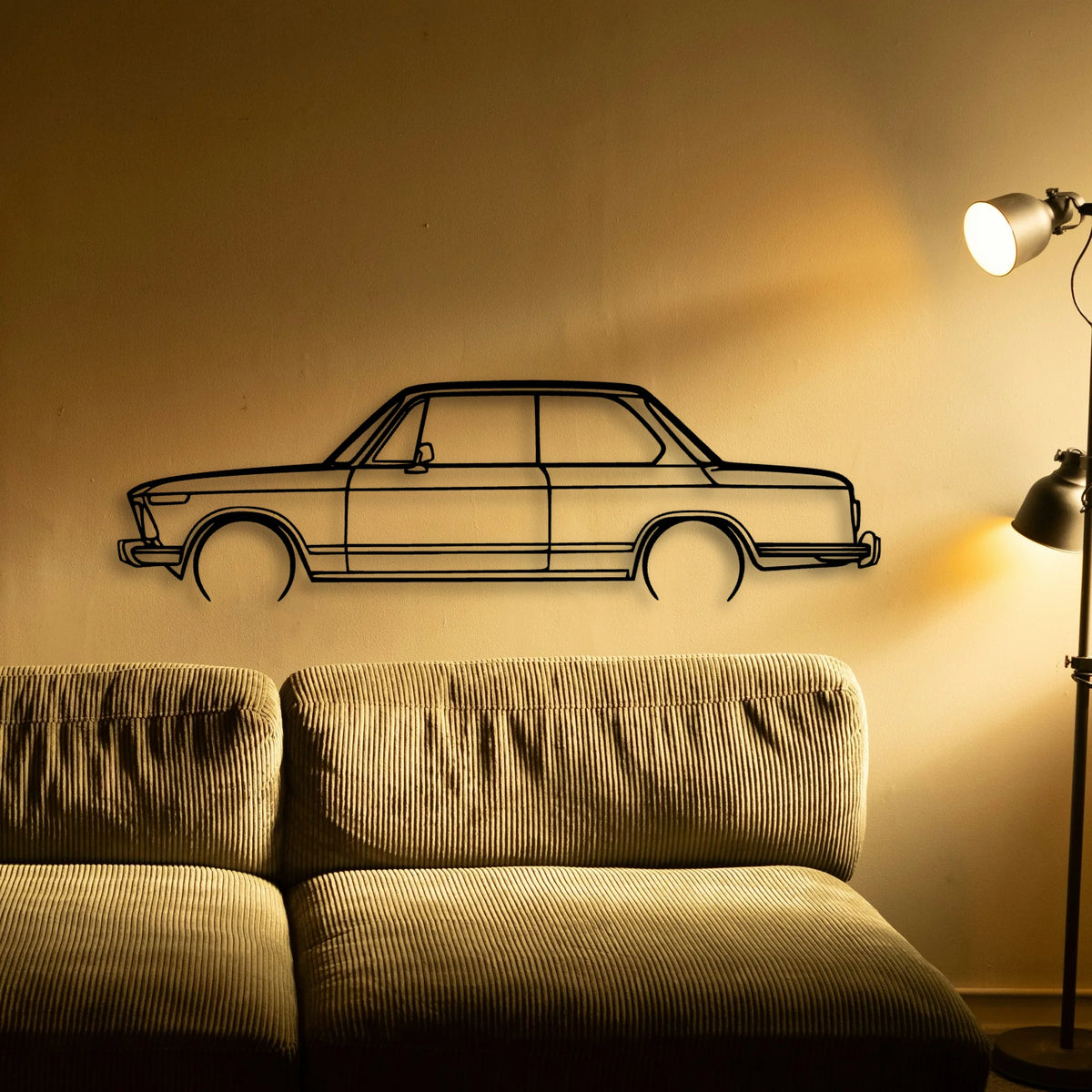 2002 TI 1974 2 Classic Silhouette Metal Wall Art - Tinvibe