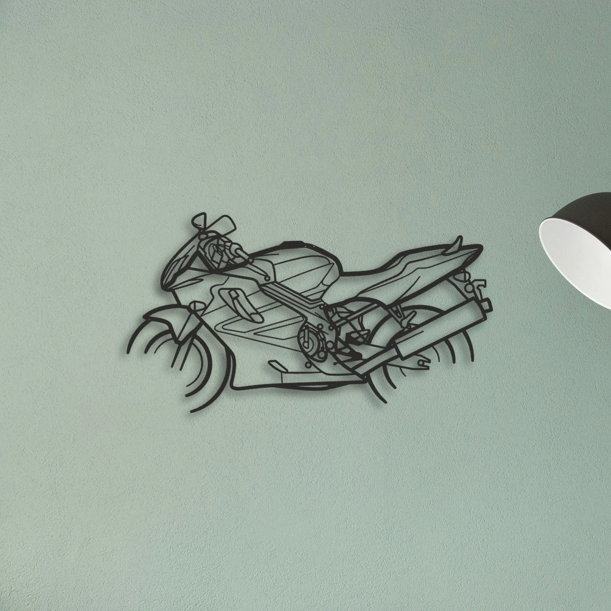 2003 Honda CBR 600 Classic Motorcycle Silhouette Metal Wall Art - Tinvibe