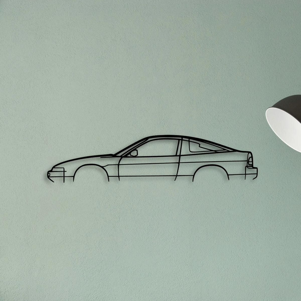 200SX S13 Classic Silhouette Metal Wall Art - Tinvibe