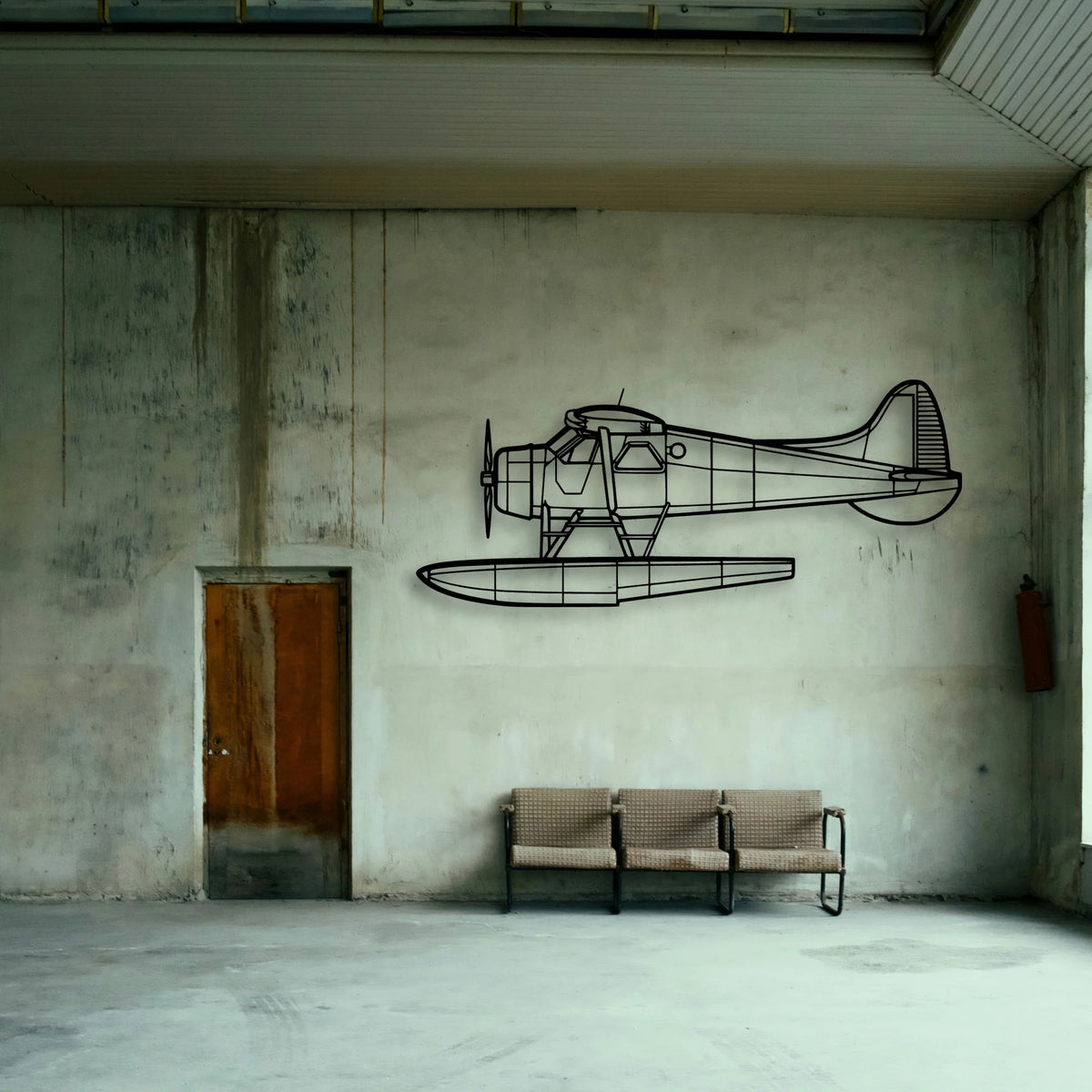 201 Standard Libelle 2 Classic Aircraft Silhouette Metal Wall Art - Tinvibe