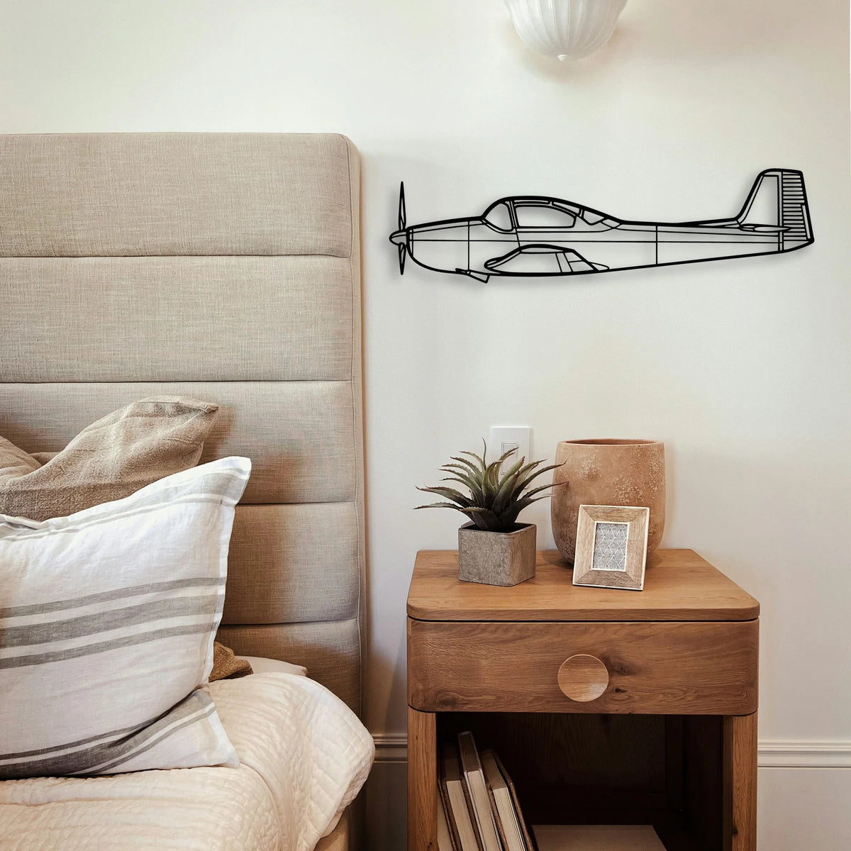 201 Standard Libelle 6 Classic Aircraft Silhouette Metal Wall Art - Tinvibe