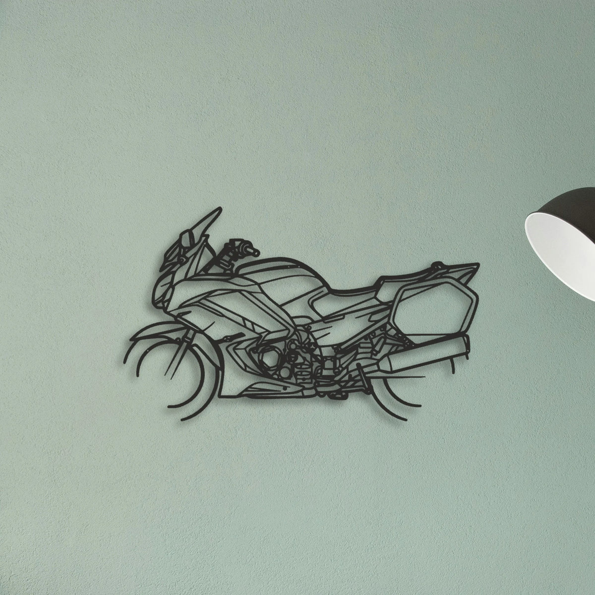 2013 Yamaha FJR1300A Classic Motorcycle Silhouette Metal Wall Art - Tinvibe