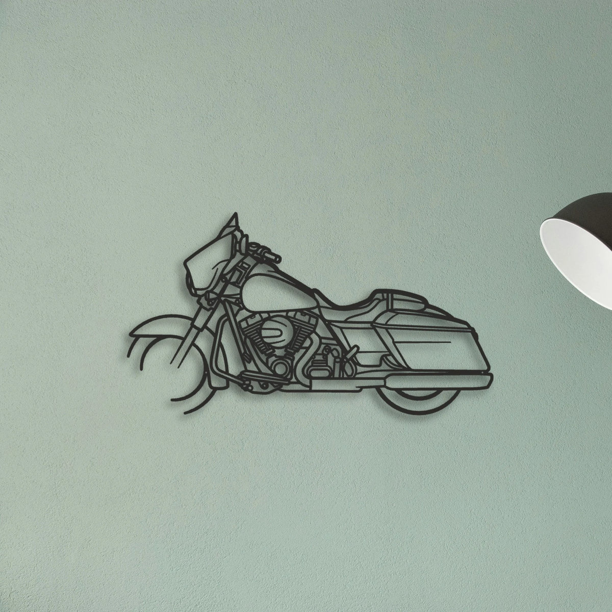 2015 Harley Davidson Street Glide Special Classic Motorcycle Silhouette Metal Wall Art - Tinvibe