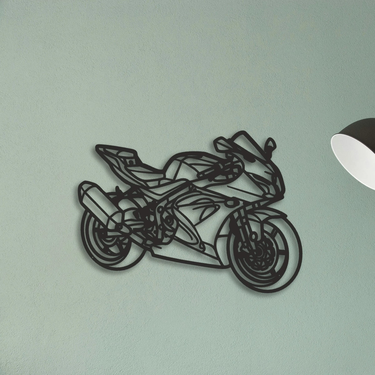 2017 Suzuki GSX R 650 Classic Motorcycle Silhouette Metal Wall Art - Tinvibe