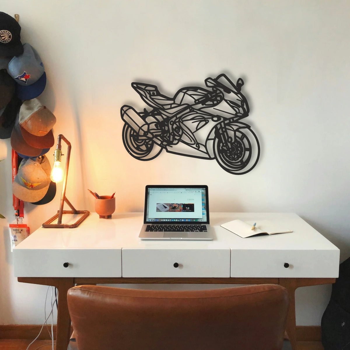 2017 Suzuki GSX R 650 Classic Motorcycle Silhouette Metal Wall Art - Tinvibe
