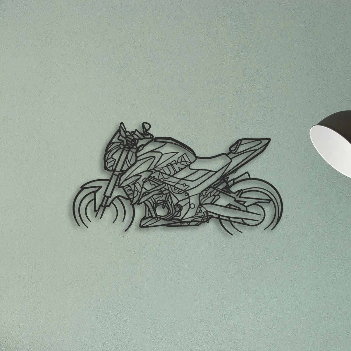 2021 Suzuki GSX S750Z Classic Motorcycle Silhouette Metal Wall Art - Tinvibe