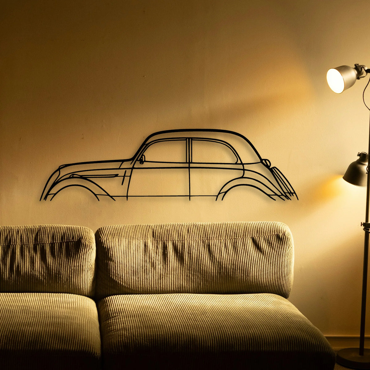 202 1949 Classic Silhouette Metal Wall Art - Tinvibe
