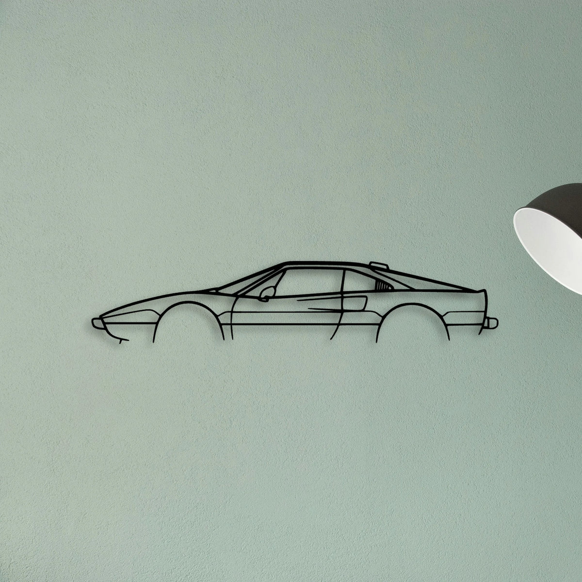 208 GTB Turbo Classic Silhouette Metal Wall Art - Tinvibe