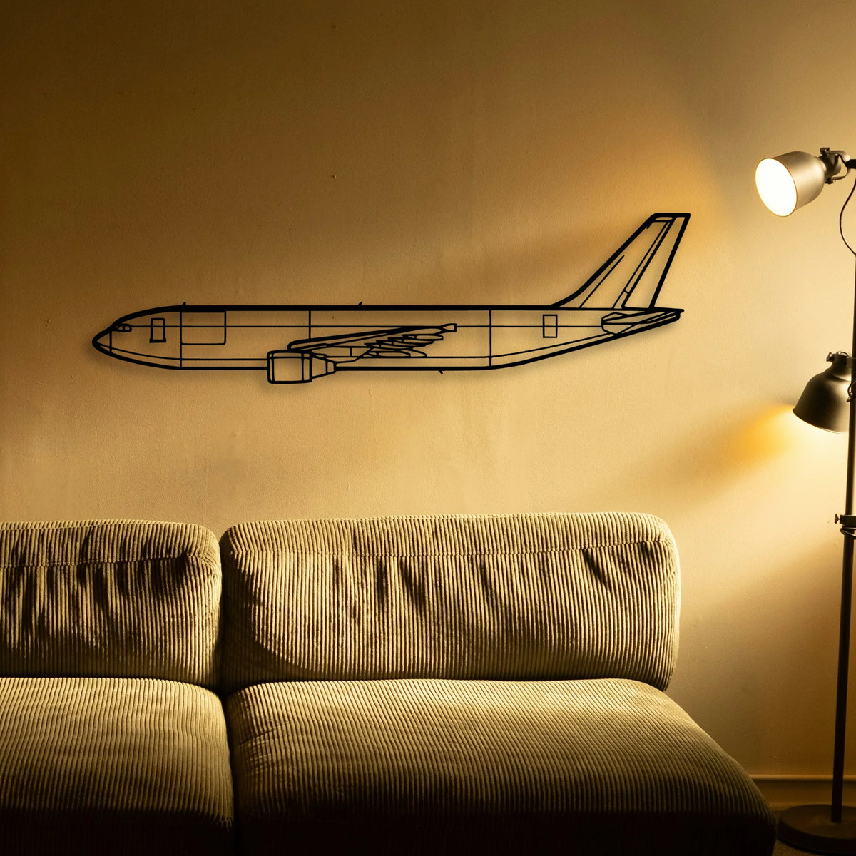210 Centurion Classic Aircraft Silhouette Metal Wall Art - Tinvibe