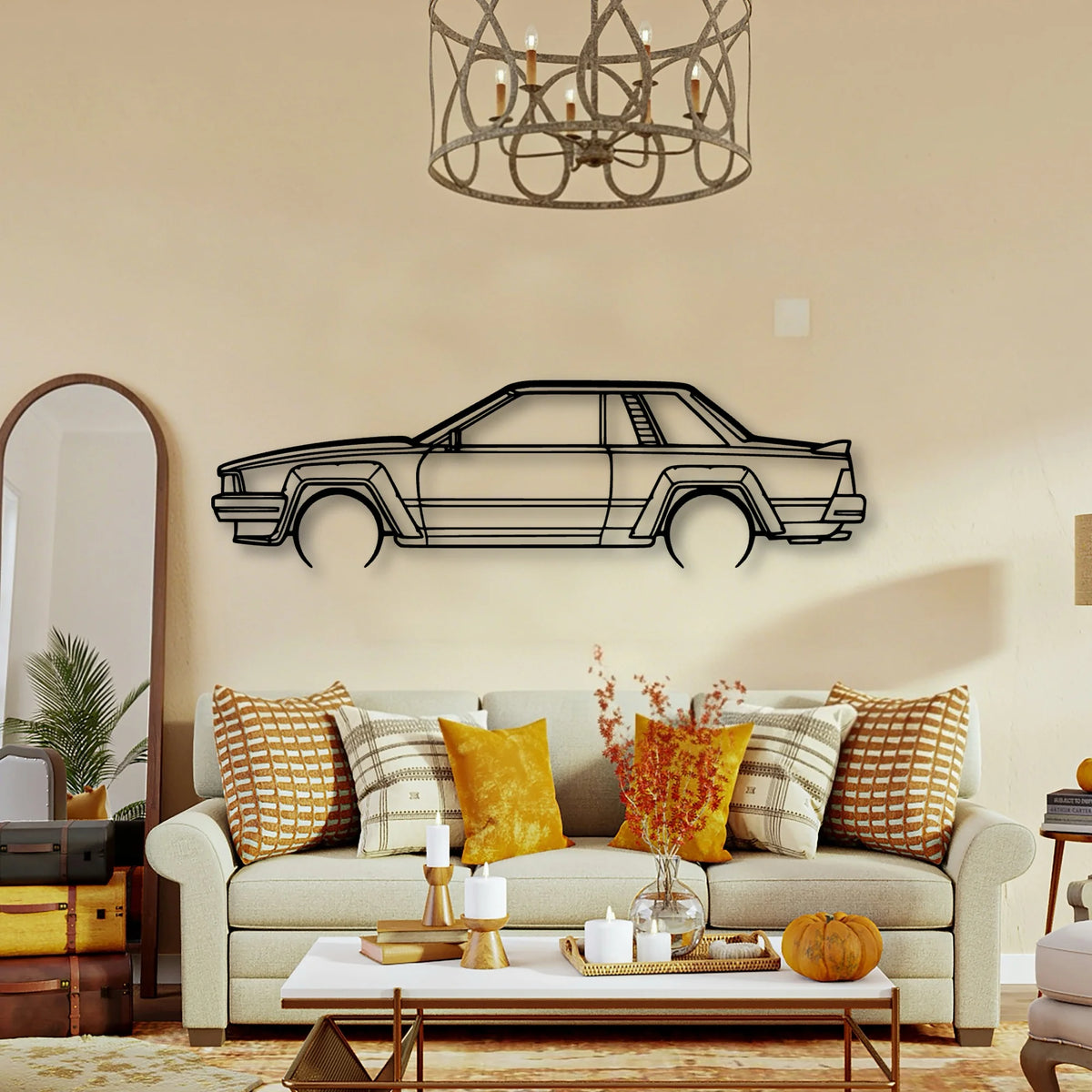 240RS 1983 Classic Silhouette Metal Wall Art - Tinvibe