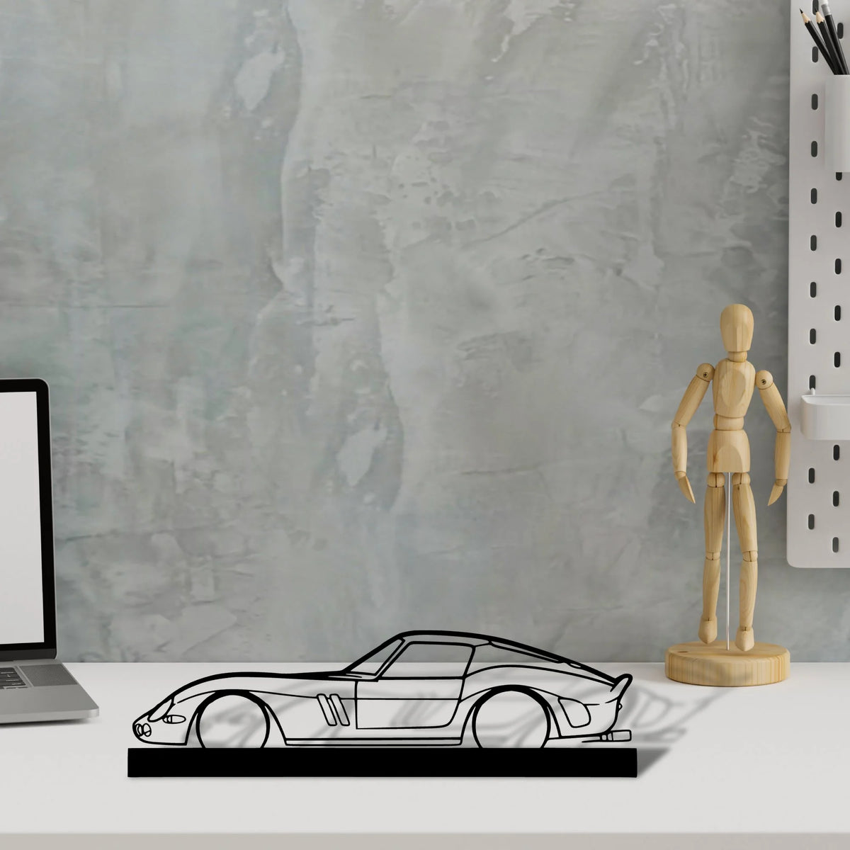 250-gto-1965 Silhouette Metal Art Stand - Tinvibe