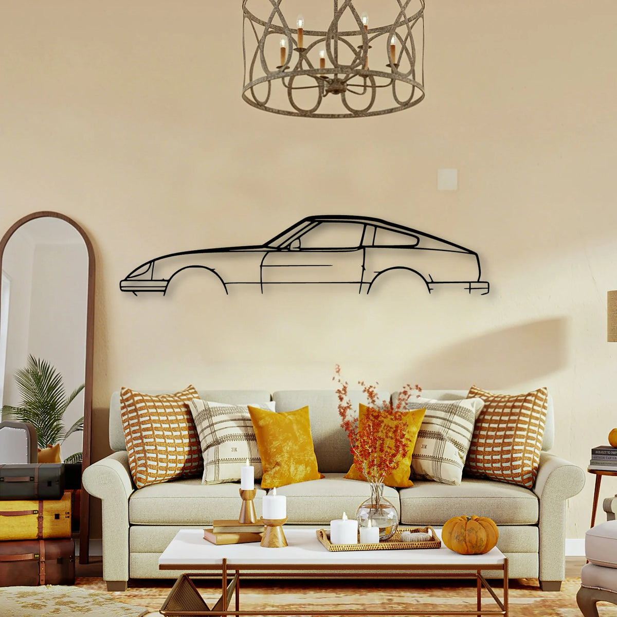 280ZX Classic Silhouette Metal Wall Art - Tinvibe