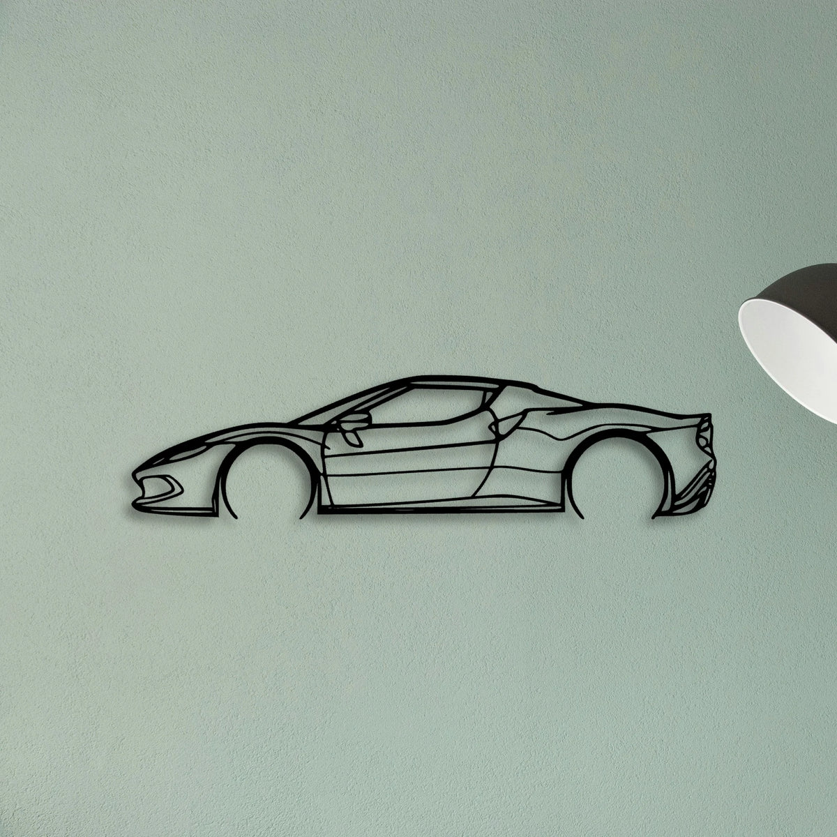 296 GTB Classic Silhouette Metal Wall Art - Tinvibe