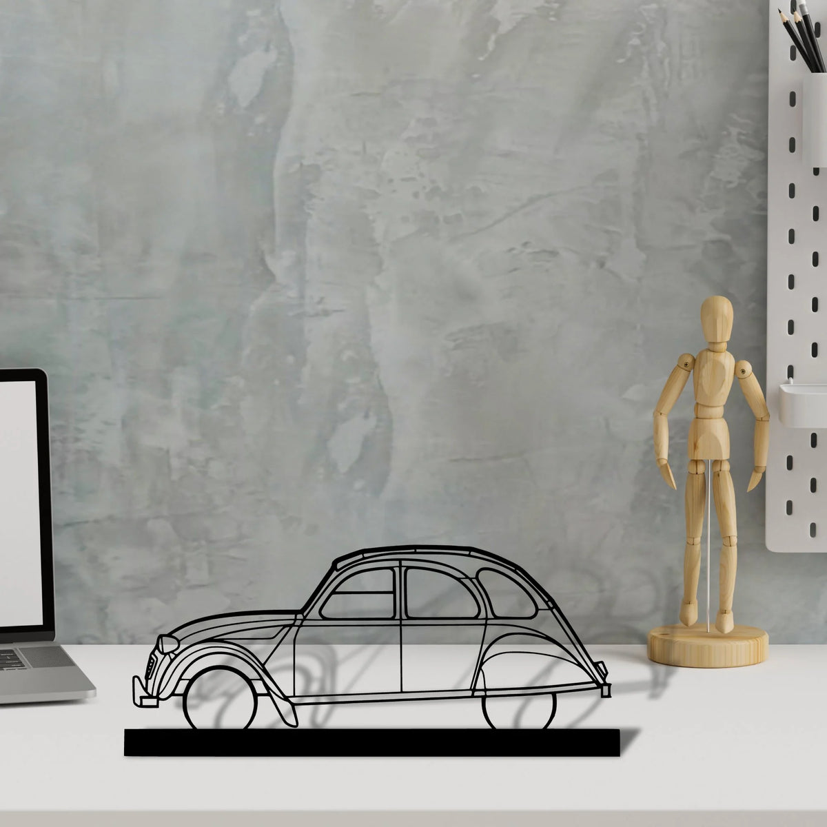 2cv Silhouette Metal Art Stand - Tinvibe
