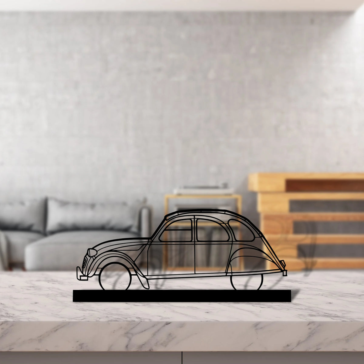 2cv Silhouette Metal Art Stand - Tinvibe