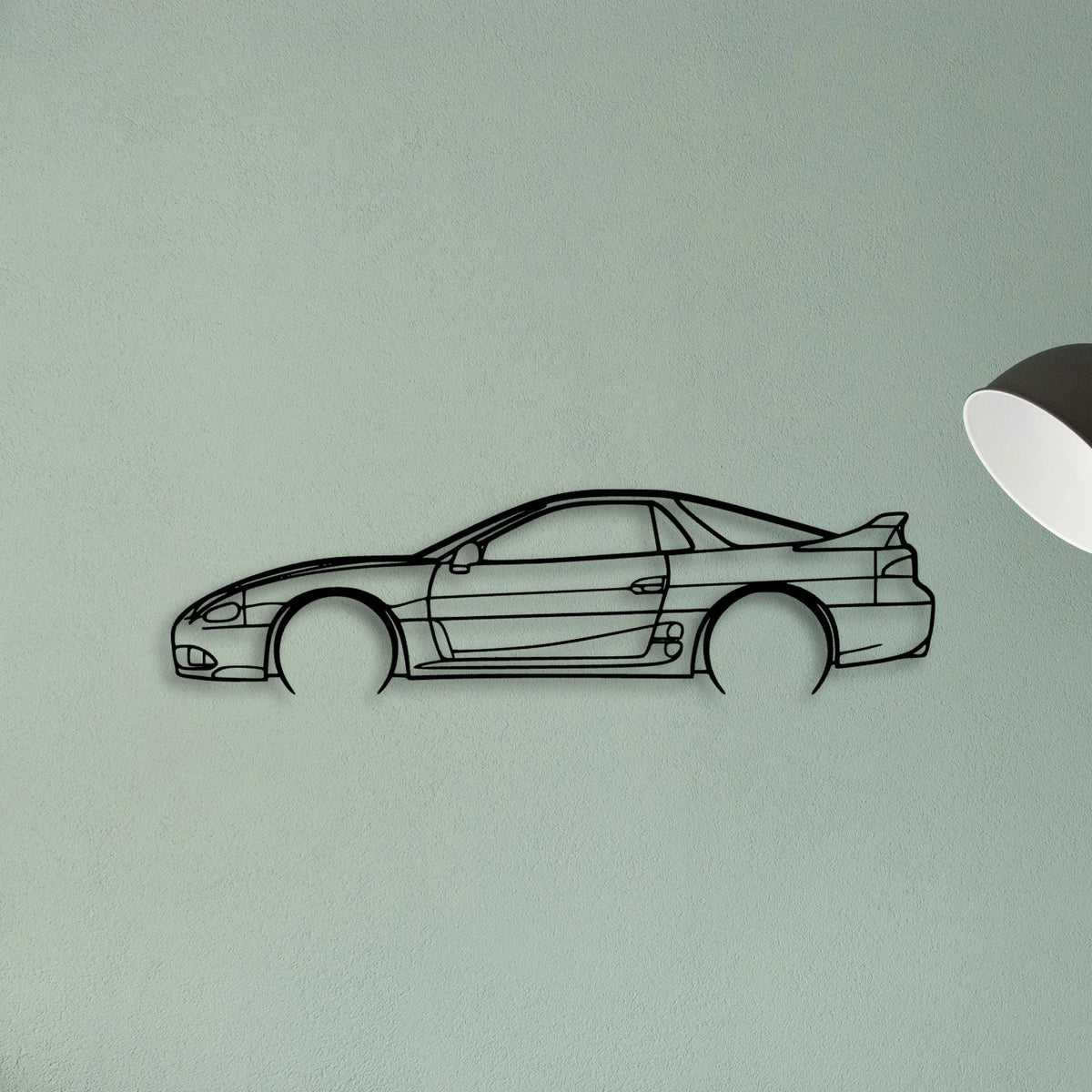 3000GT VR4 1998 Classic Silhouette Metal Wall Art - Tinvibe