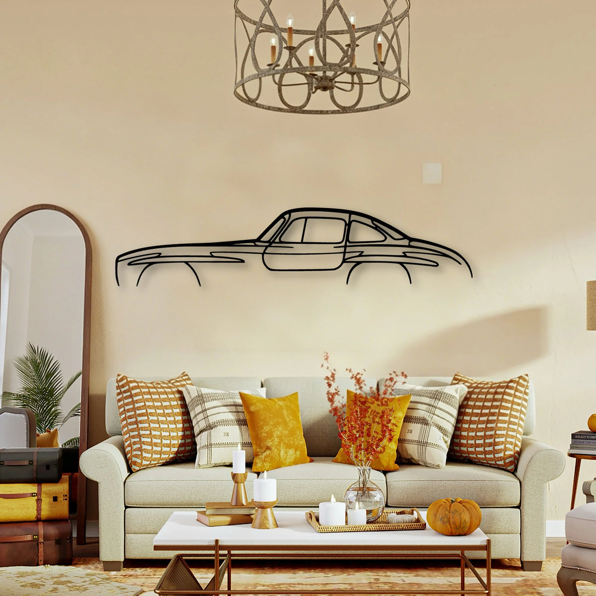 300 SL Classic Silhouette Metal Wall Art - Tinvibe