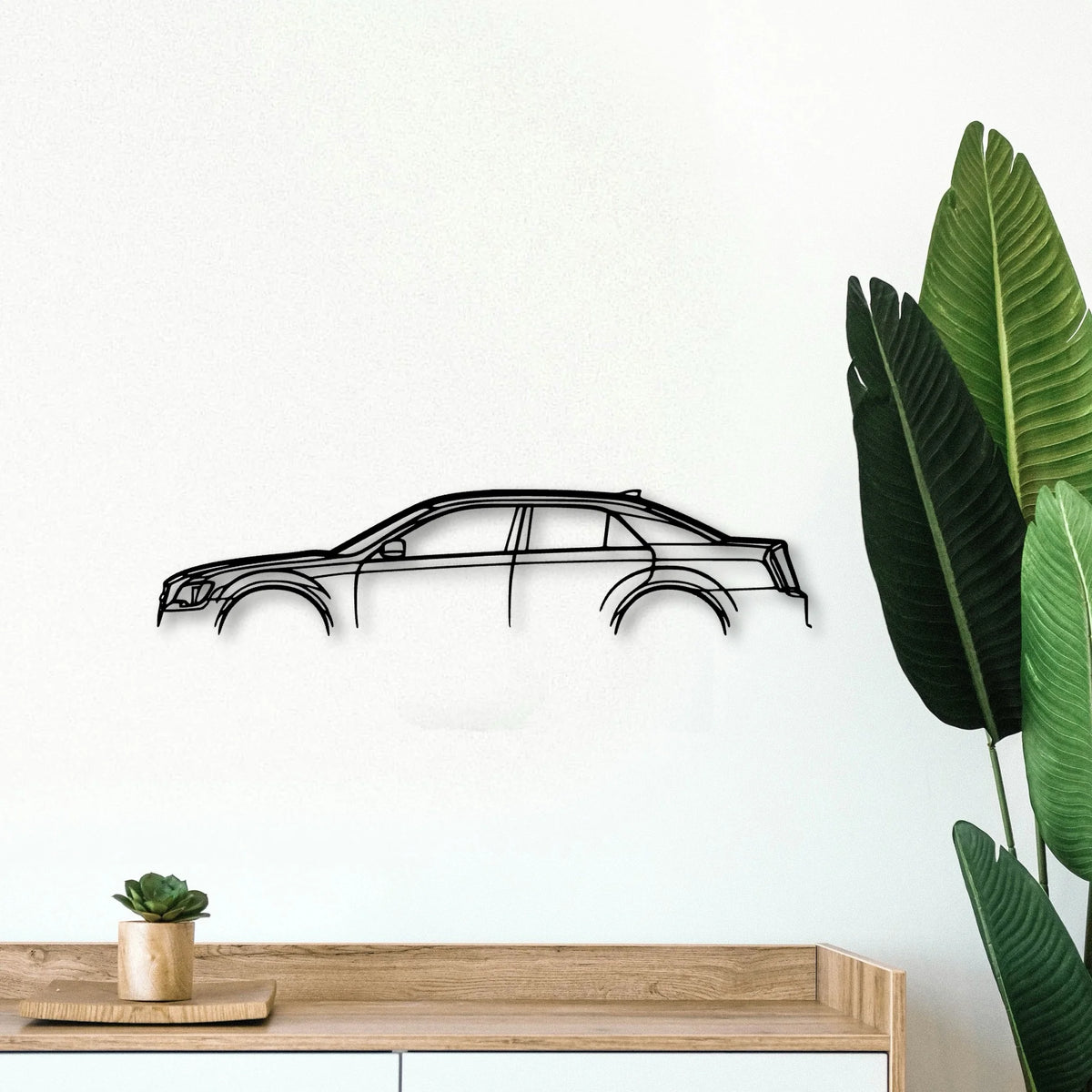 300 S 2016 Classic Silhouette Metal Wall Art - Tinvibe