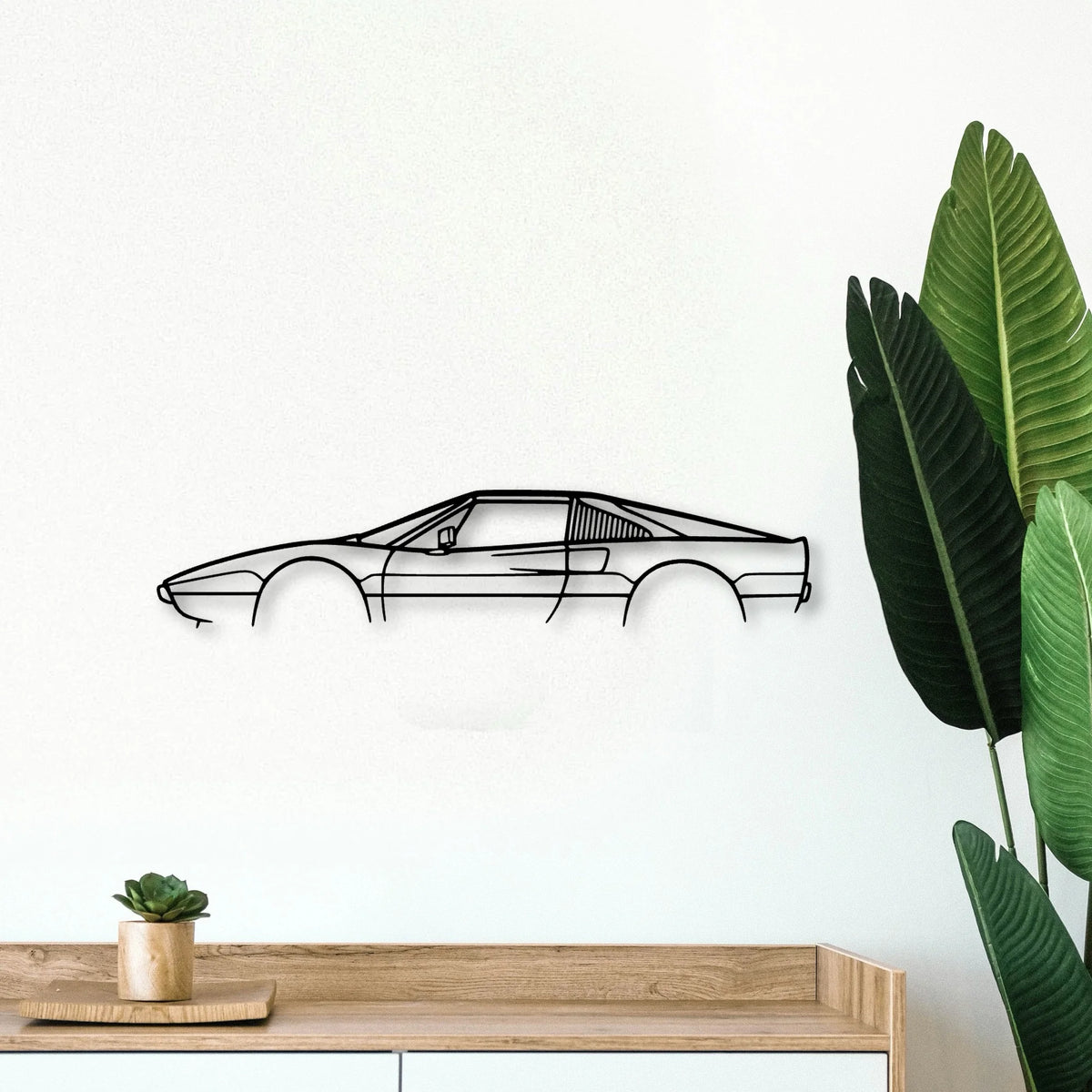 308 GTSI 1980 Classic Silhouette Metal Wall Art - Tinvibe