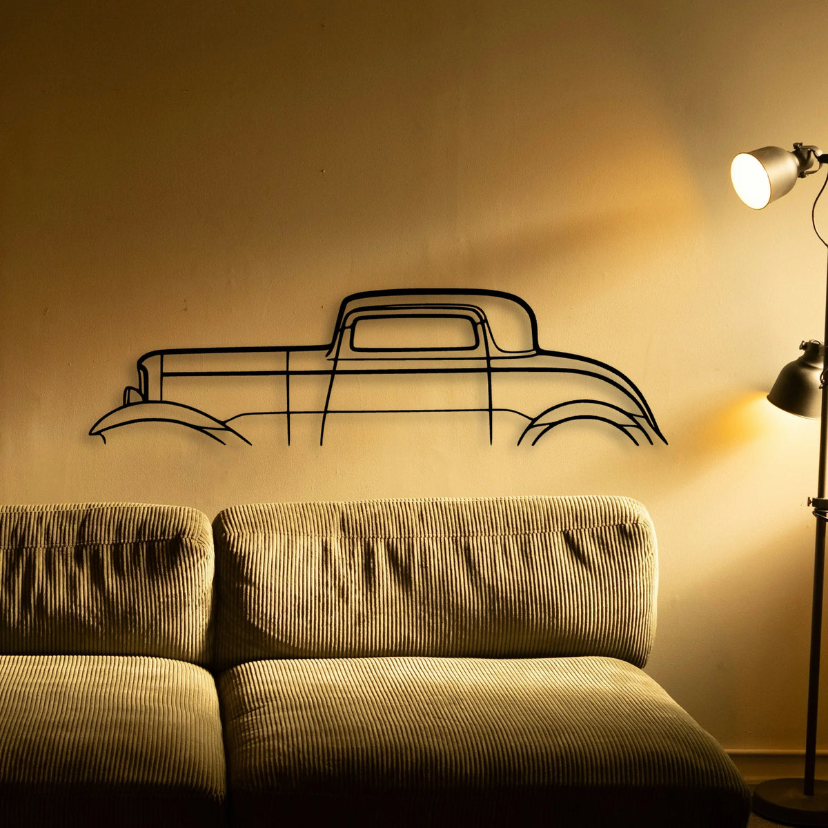 3 Window 1932 Classic Silhouette Metal Wall Art - Tinvibe