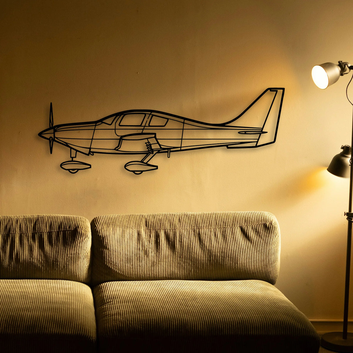 400 Classic Aircraft Silhouette Metal Wall Art - Tinvibe