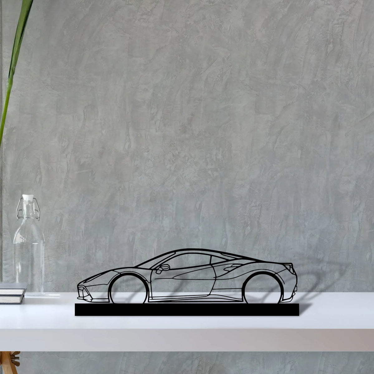 488-gtb Silhouette Metal Art Stand - Tinvibe