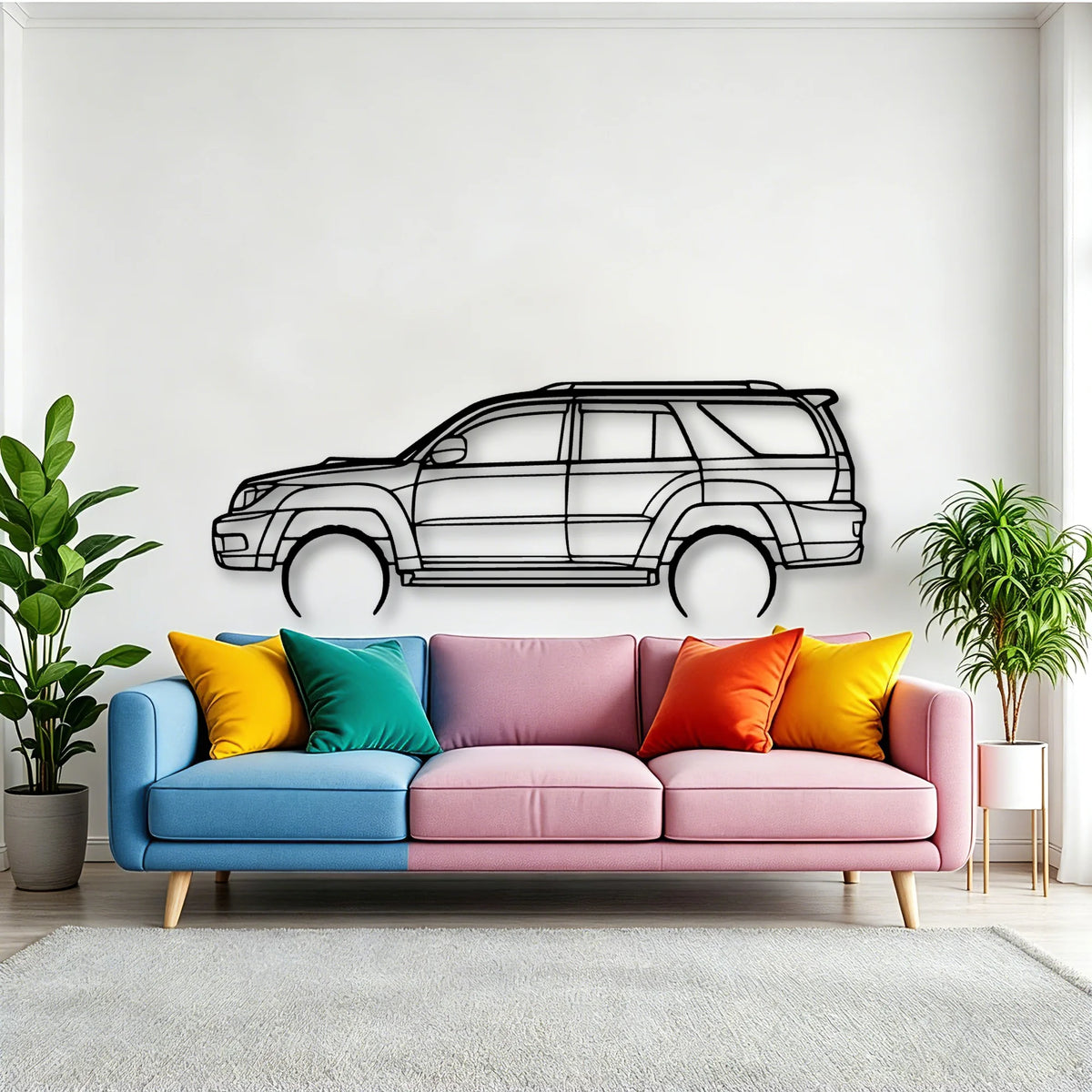 4Runner 2003 Classic Silhouette Metal Wall Art - Tinvibe