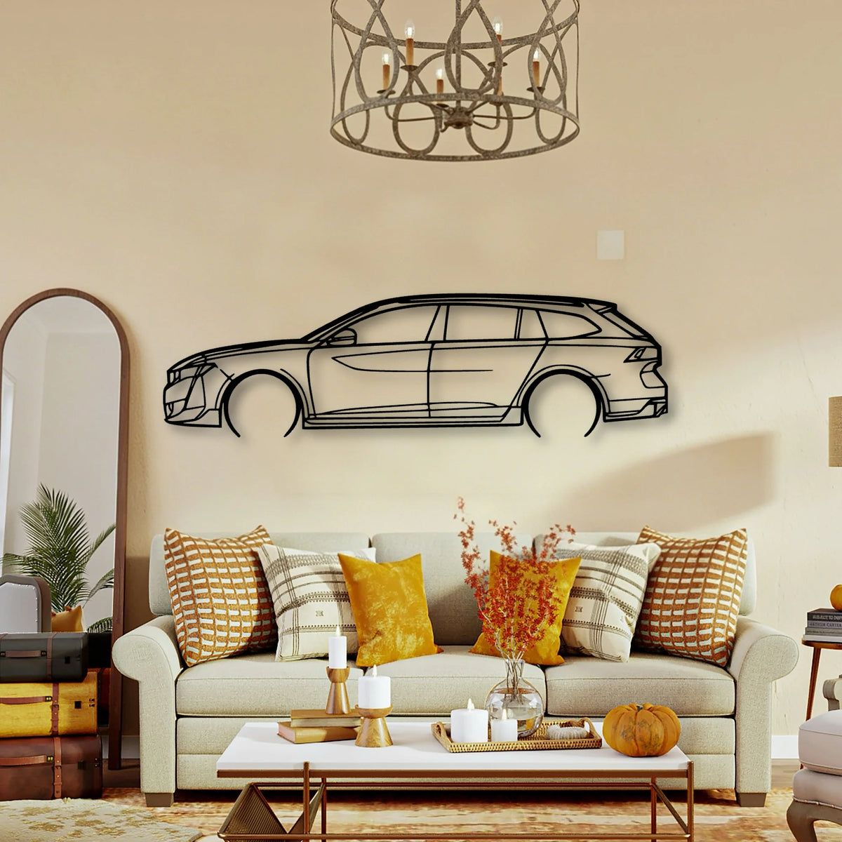 508 II SW PSE Classic Silhouette Metal Wall Art - Tinvibe