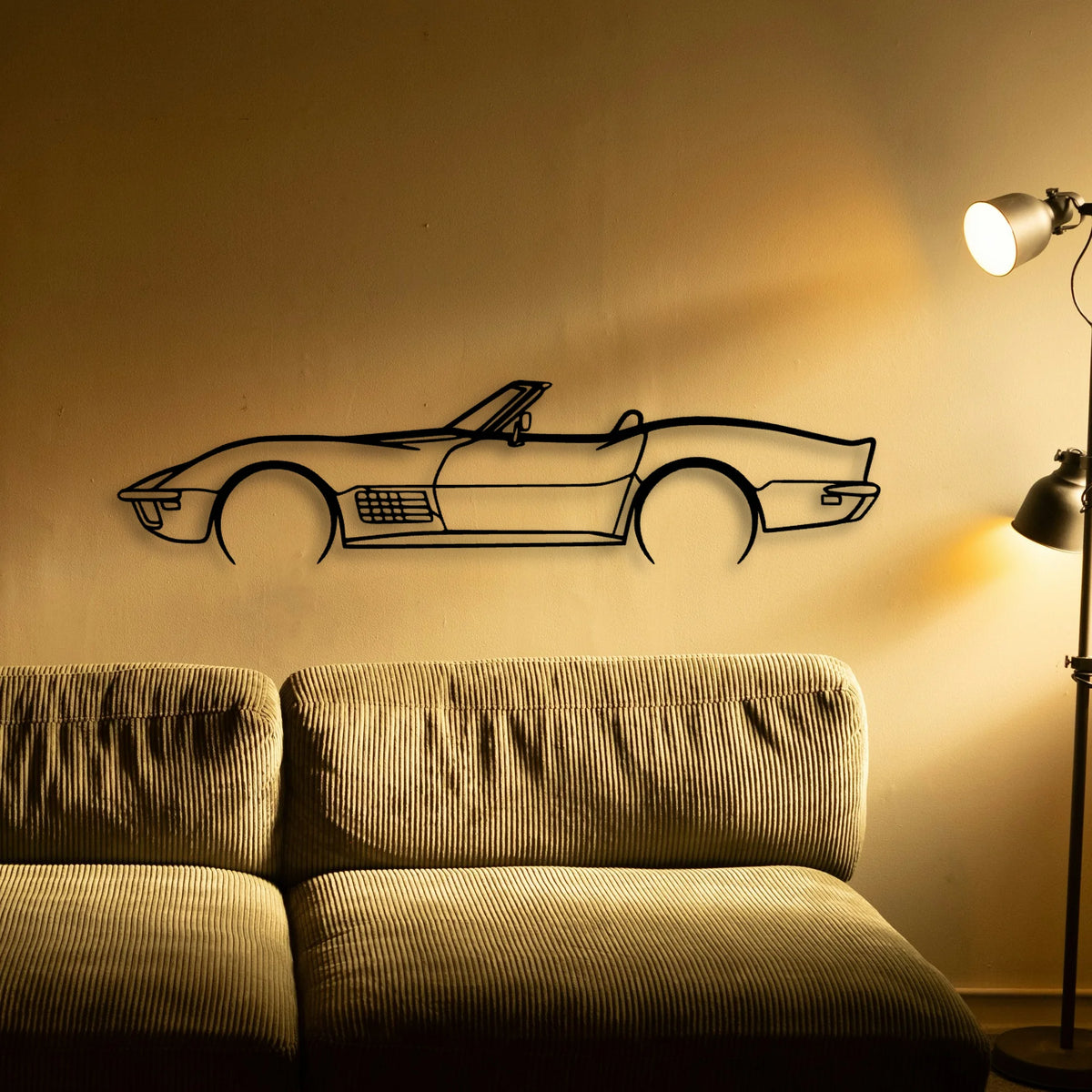 71 Convertible Classic Silhouette Metal Wall Art - Tinvibe