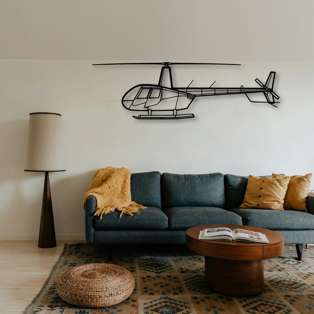 747 200B Classic Aircraft Silhouette Metal Wall Art - Tinvibe