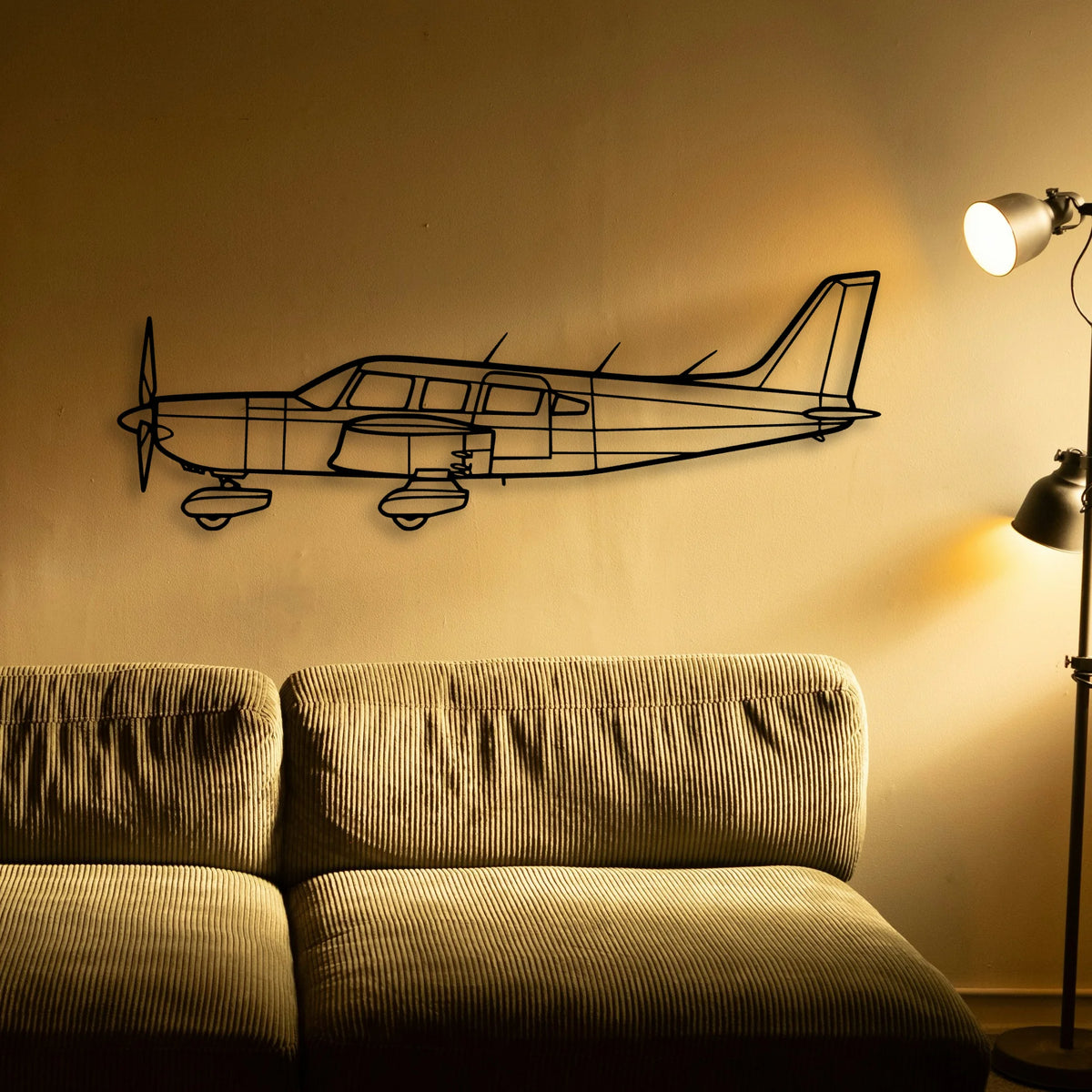 747 400F 4 Classic Aircraft Silhouette Metal Wall Art - Tinvibe