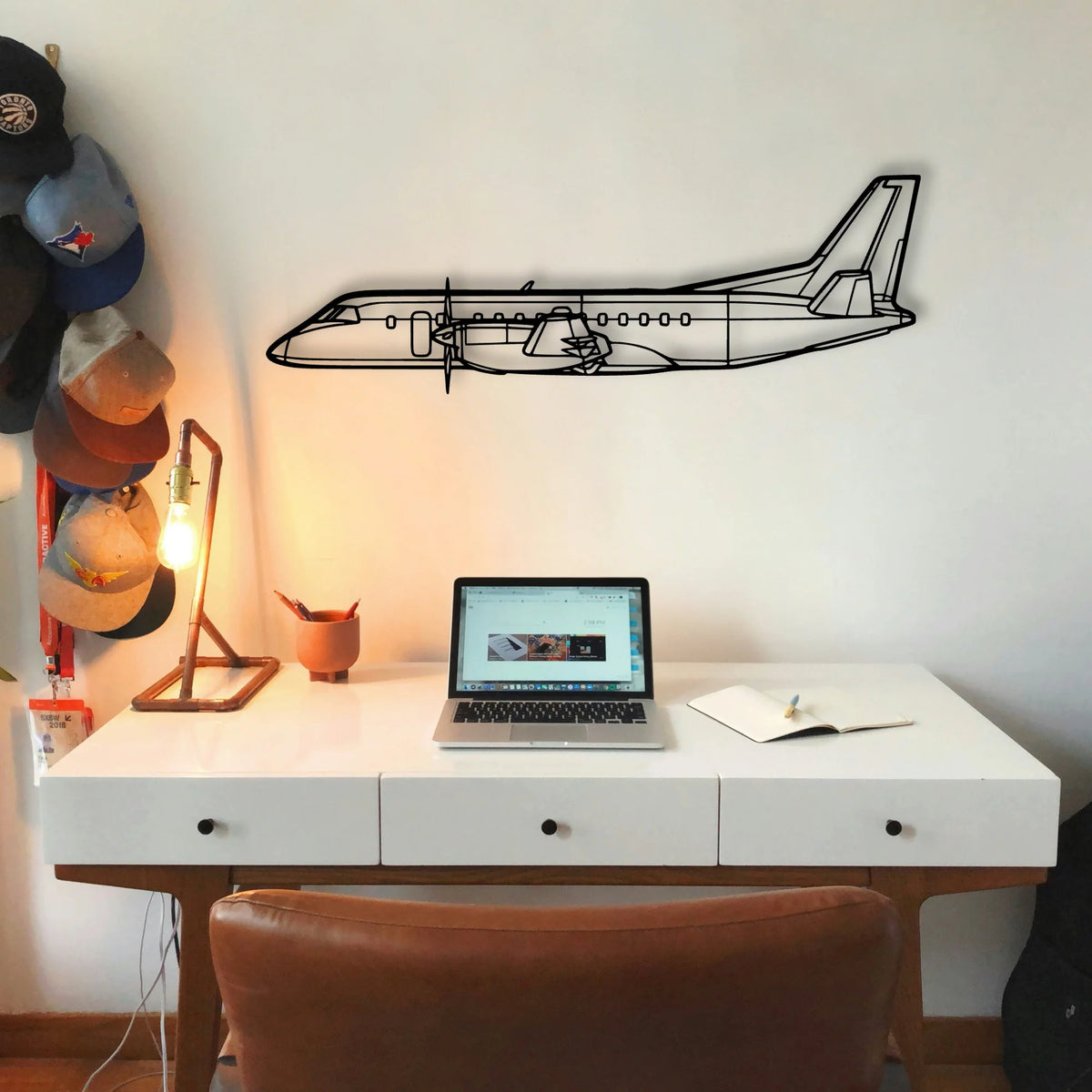 777F Classic Aircraft Silhouette Metal Wall Art - Tinvibe