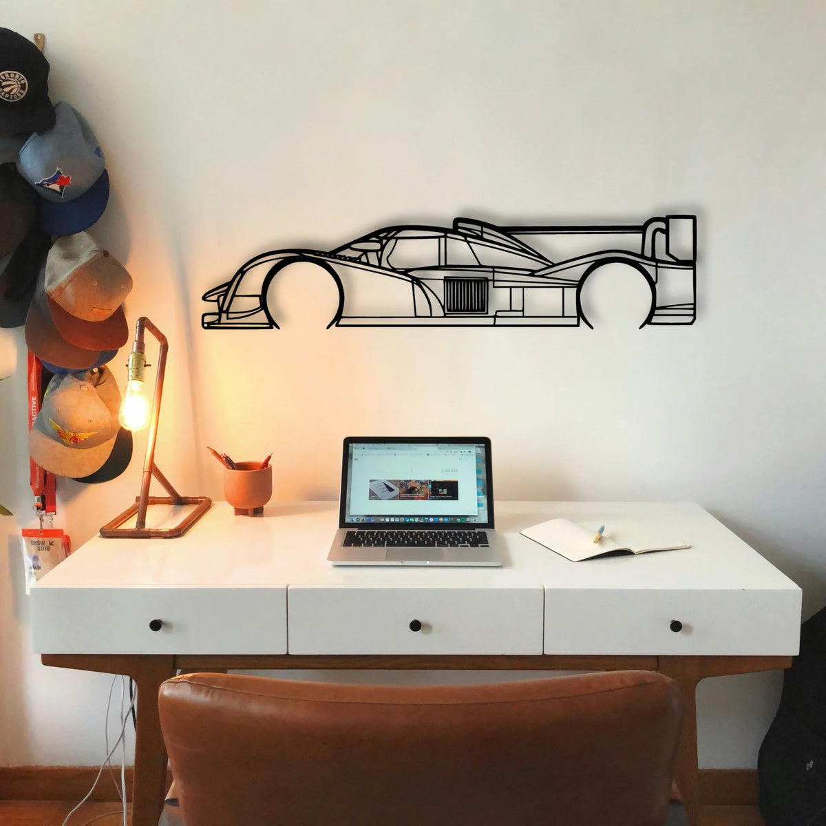 908 LMP1 2011 Classic Silhouette Metal Wall Art - Tinvibe