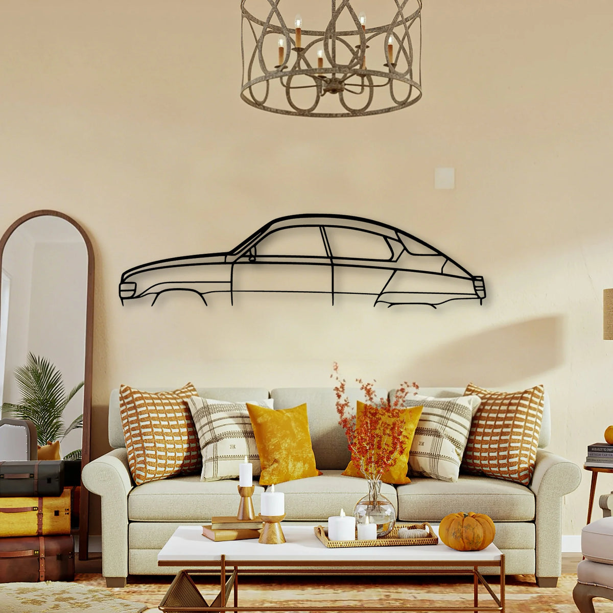 96 GL 1979 Classic Silhouette Metal Wall Art - Tinvibe