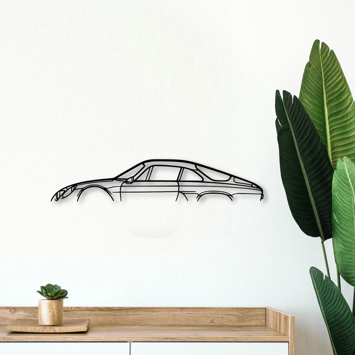 A110 1970 Classic Silhouette Metal Wall Art - Tinvibe