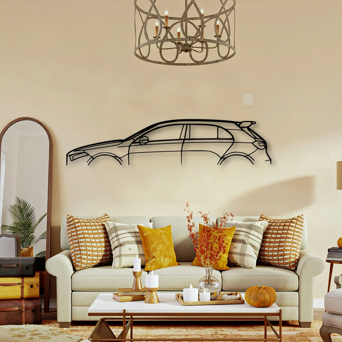 A35 AMG 2019 Classic Silhouette Metal Wall Art - Tinvibe