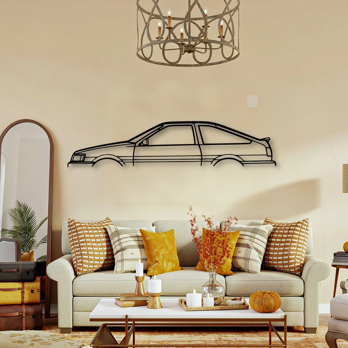 AE86 Levin Classic Silhouette Metal Wall Art - Tinvibe