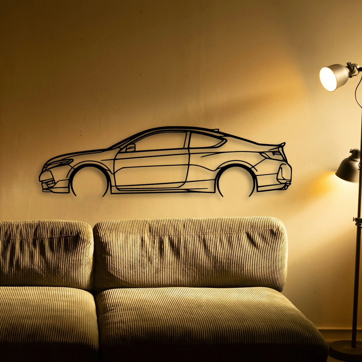Accord Coupe 2 Classic Silhouette Metal Wall Art - Tinvibe