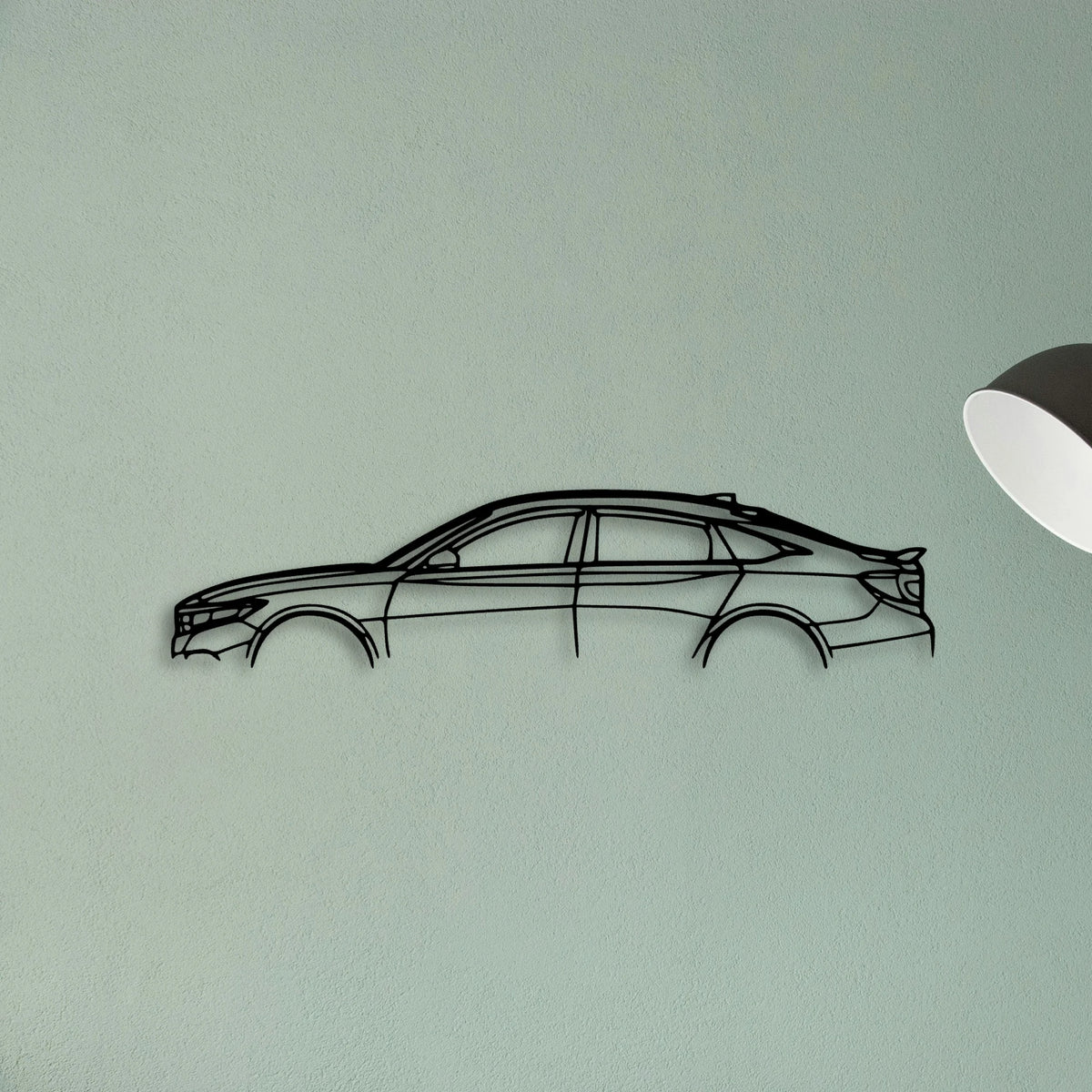 Accord Sport 2020 Classic Silhouette Metal Wall Art - Tinvibe