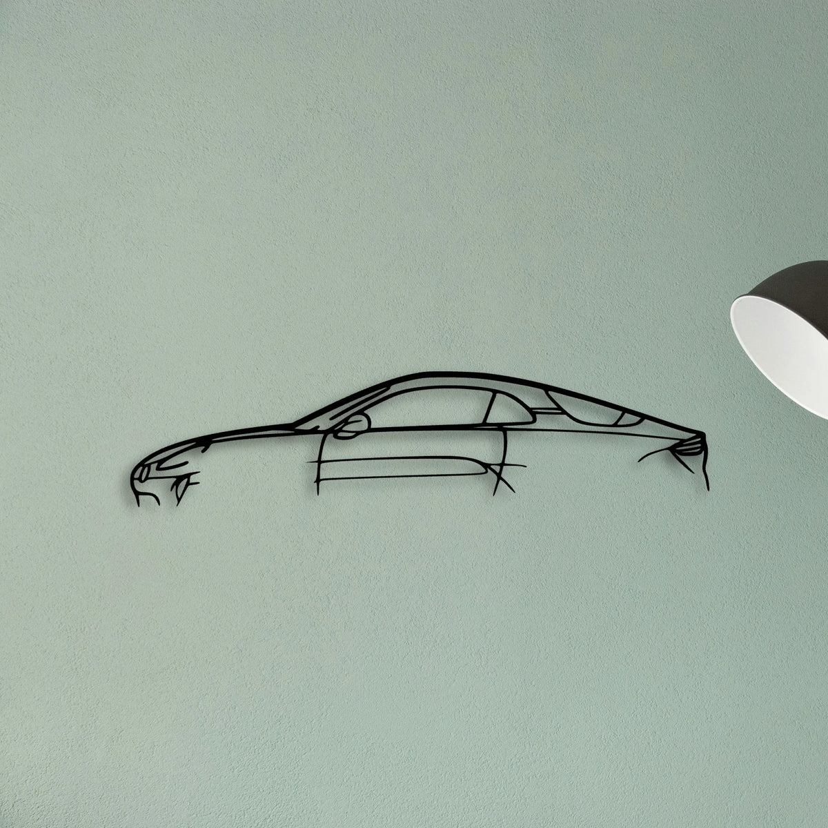 Alpine A110 Classic Silhouette Metal Wall Art - Tinvibe