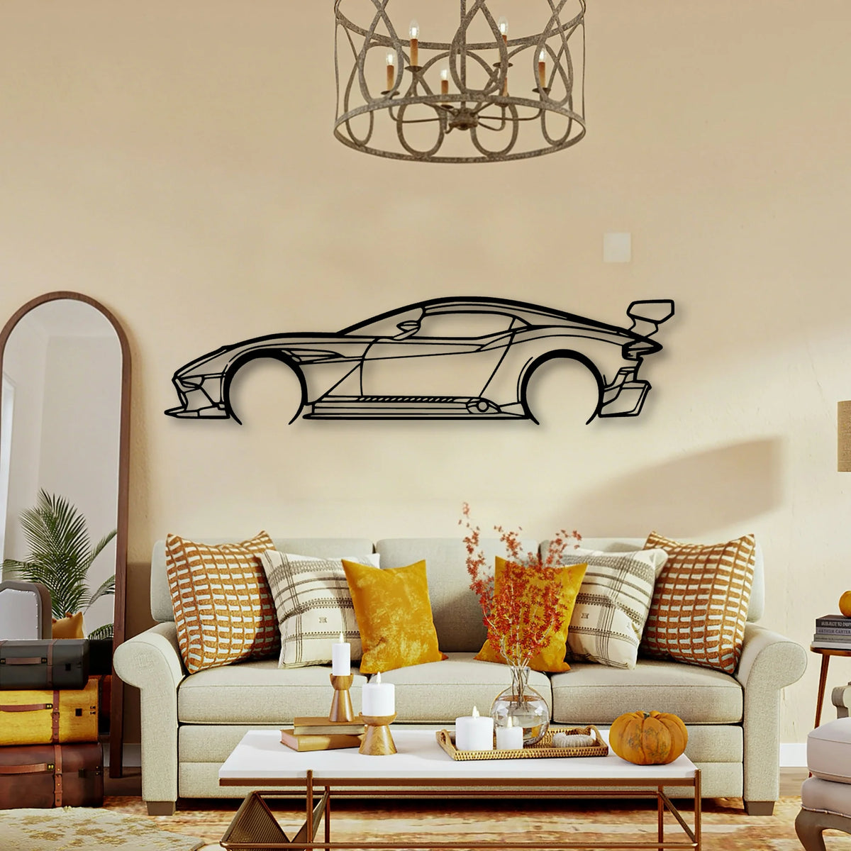 Aston Vulcan Classic Silhouette Metal Wall Art - Tinvibe