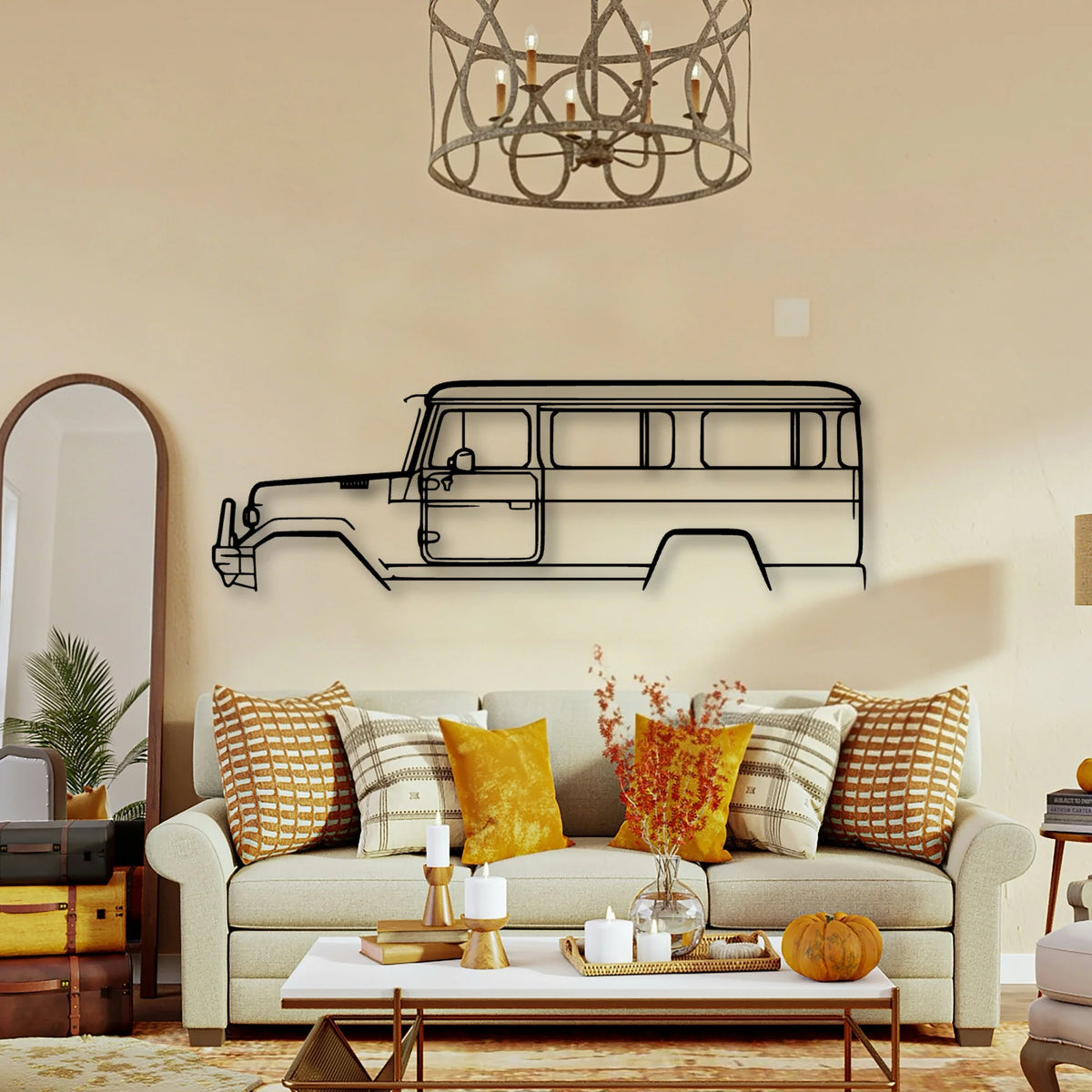 BJ45 1984 Classic Silhouette Metal Wall Art - Tinvibe